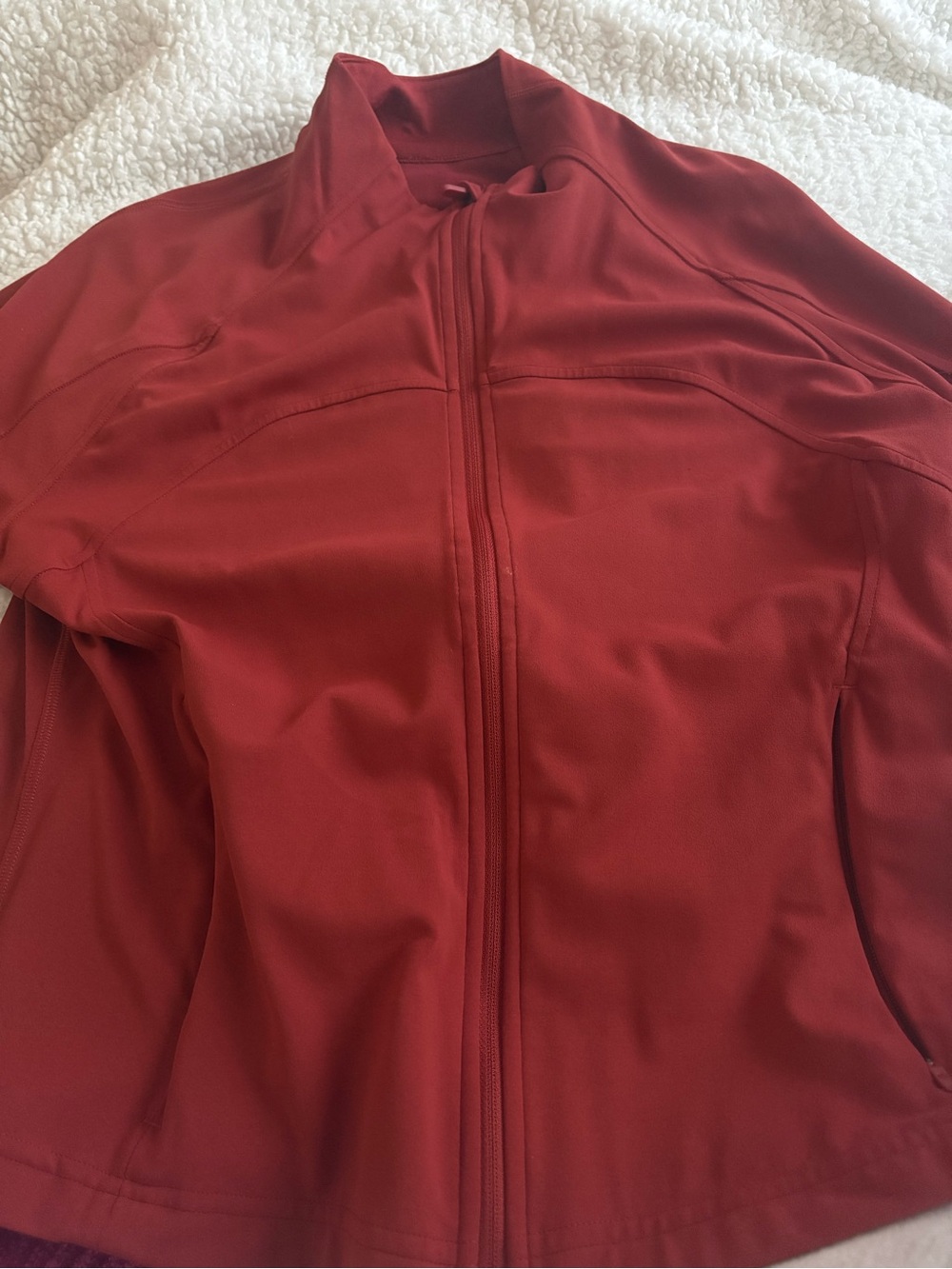 lululemon athletica Women's Brick Red Full-Zip Jacket